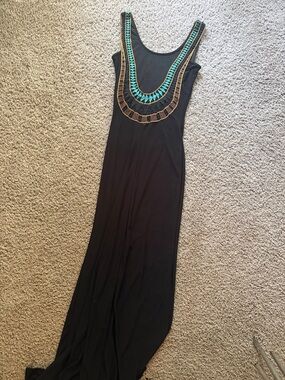 Black maxi dress